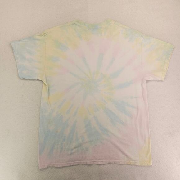 Def Leppard Band Graphic Short Sleeve Crew Neck Shirt Womens Size L Tie Dye - Picture 9 of 9